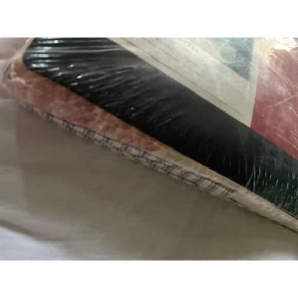 90s Tommy Hilfiger Twin Flat Sheet 100% Combed Cotton Floral Maiden Lane Blue - Picture 9 of 11